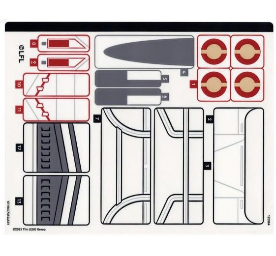 Stickers / Klistermärken - Star Wars - ARC-170 Starfighter