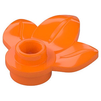 Plant with Plate 1 x 1 (Orange)