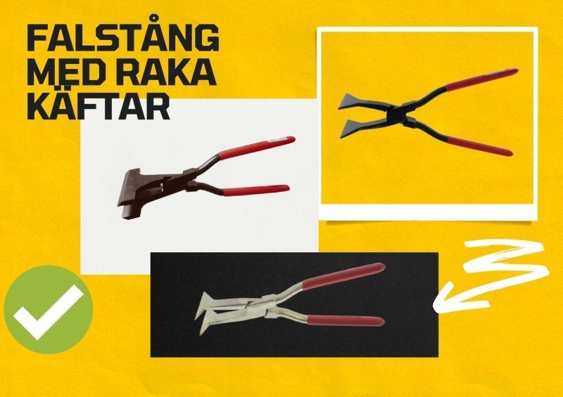 Falstång med raka käftar