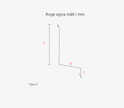 SP4 - Sockelplåt för träfasad, tegel och putsfasad med omvikt kant