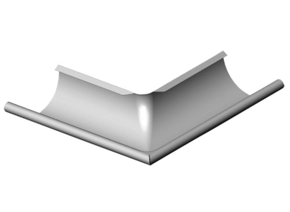 Rännvinkel 90° inner/ytter