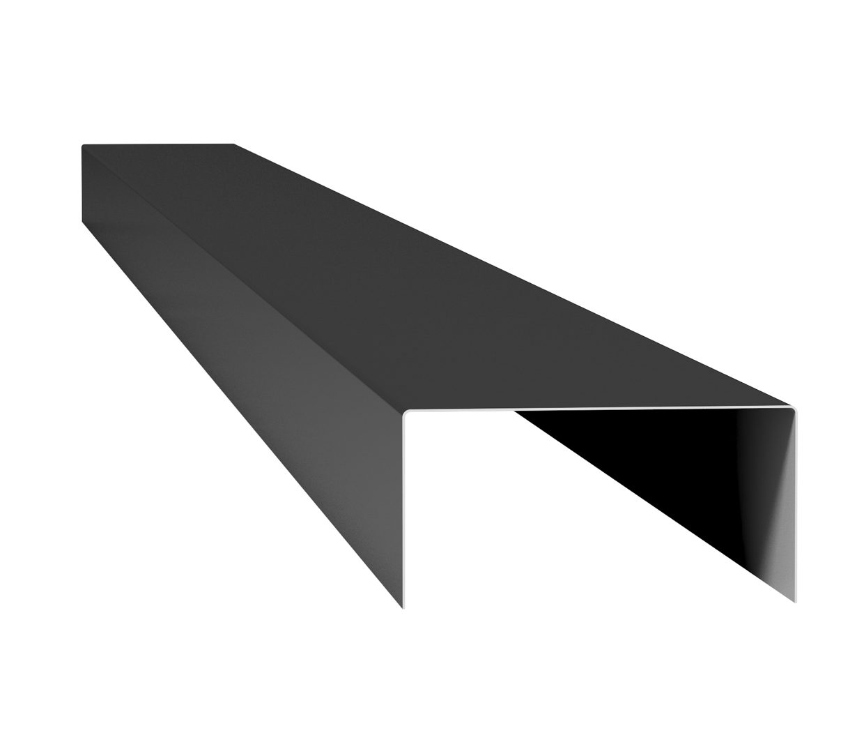 FD3 – U-profil enkel-ärggrön-blank-A:45B:45C:45L:800,Tillval