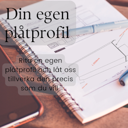 Helt egen plåtprofil-svart-matt-A:182L:3150-M