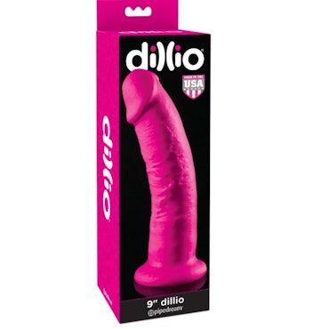 Rosa dildo för duschen 22,9 cm