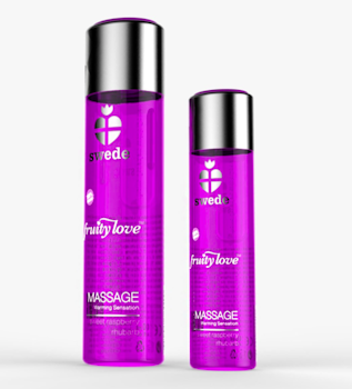 Fruity love massage - Sweet raspberry rhubarb. 60 ml