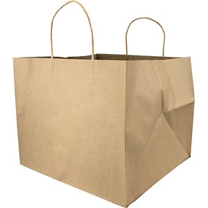 PIZZAKASSE BRUN 36X33X33 CM