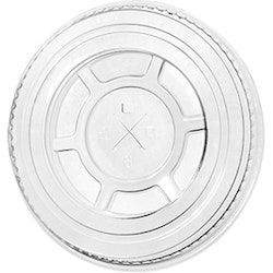 Lock platt med x-hål till 280-400 ml plastglas