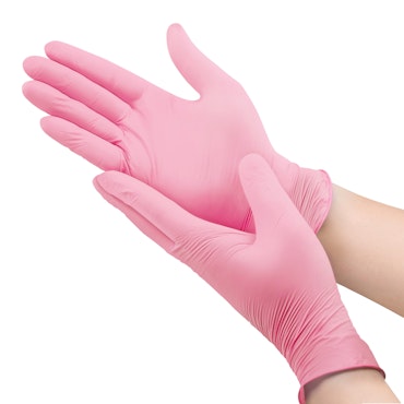 Nitrilhandskar Rosa S 100st Amabilia Pro