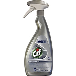 Cif Professional Rostfritt & Glas Silver 750 ml, 6st