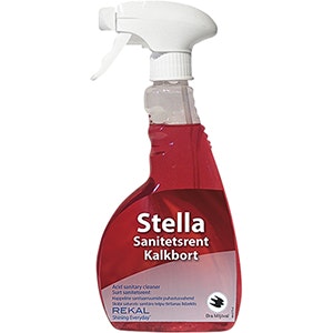 Rengörningspray 0.5L Stella Rekal Sanitetsrent 6st Röd
