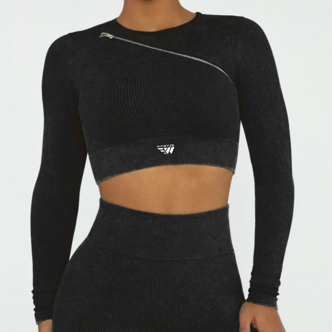 Fitwyze Ribbed Performance Top