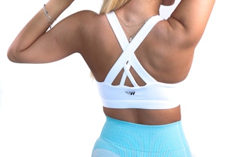 Fitwyze Cross Back Sport-bh White