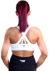 Fitwyze Cross Back Sport-bh White