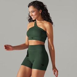 Fitwyze Olive Green Ribbed Seamless Set