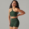 Fitwyze Olive Green Ribbed Seamless Set