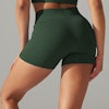 Fitwyze Olive Green Ribbed Seamless Shorts