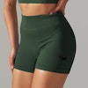 Fitwyze Olive Green Ribbed Seamless Shorts
