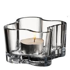 Iittala Alvar Aalto ljuslykta klar 60mm