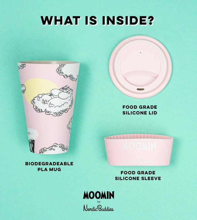 Mumin Take Away Mugg Moln