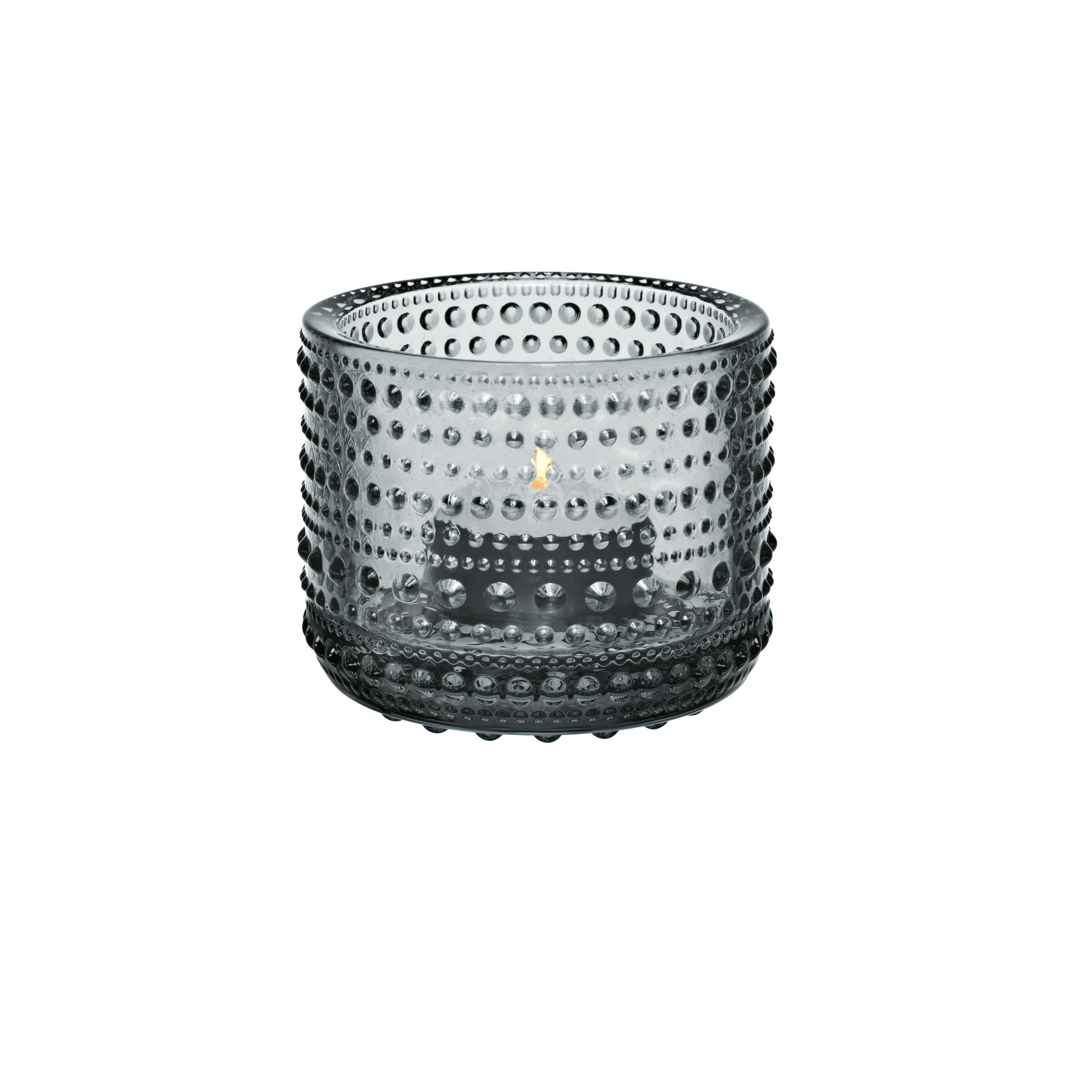 Kastehelmi ljuslykta 64mm Grå