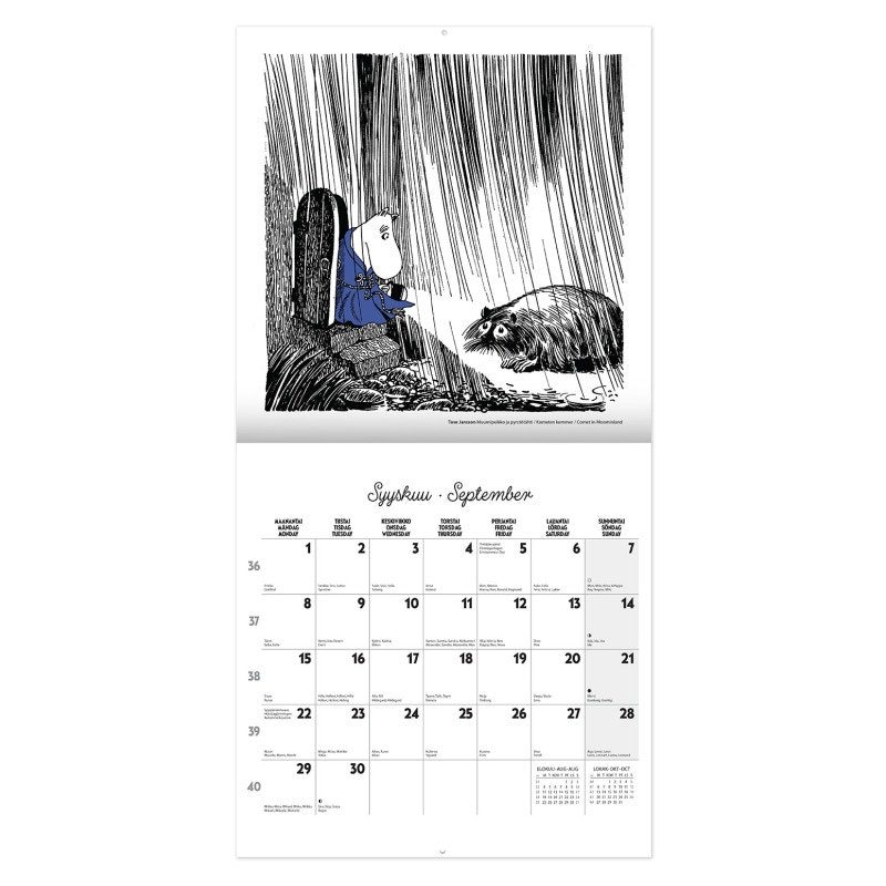 Mumin väggkalender 2025 30x30cm