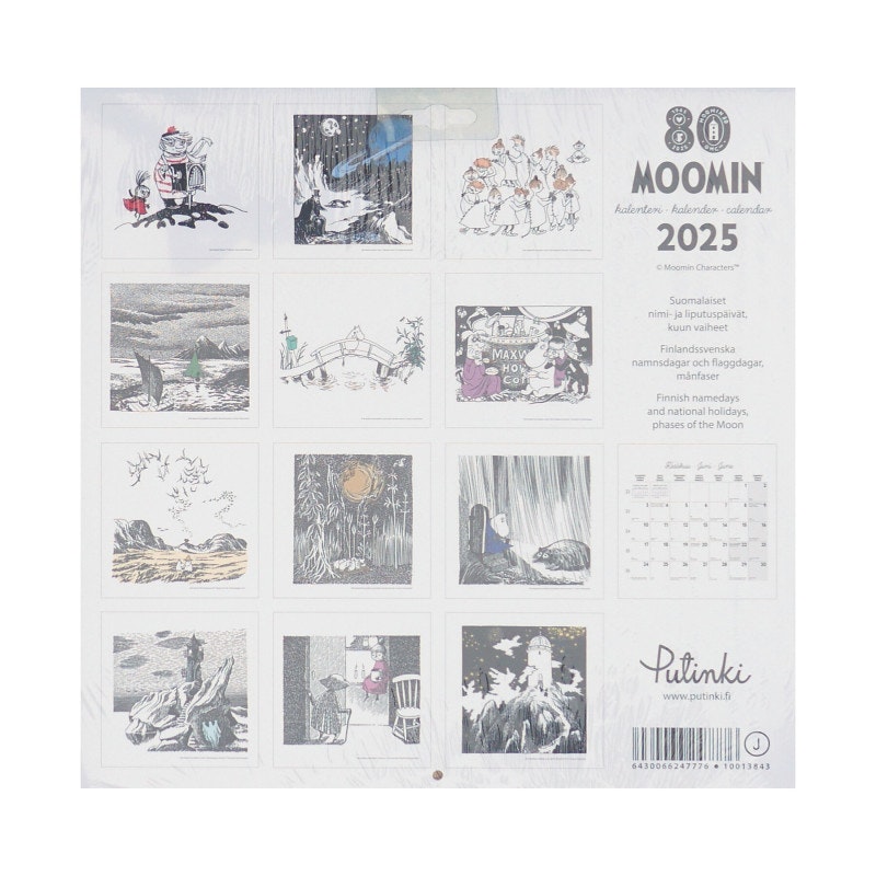 Mumin väggkalender 2025 30x30cm