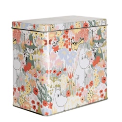 Mumin plåtburk Smörblomma vit