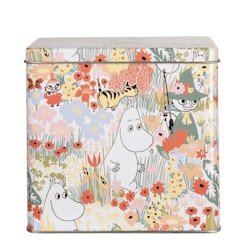 Mumin plåtburk Smörblomma vit