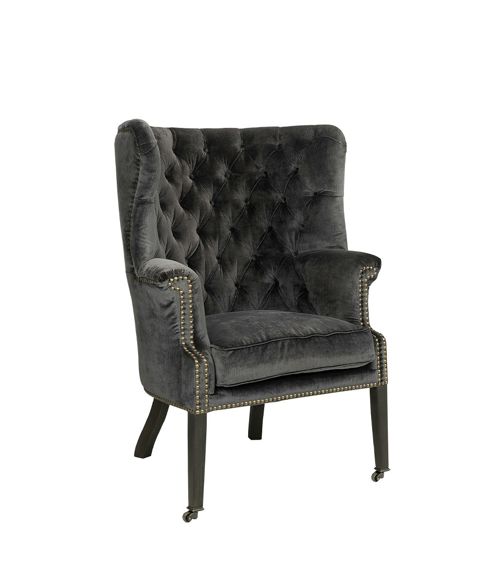 Tygfåtölj Churchtown - Dark Grey