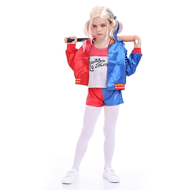 Barn Jente Harley Quinn Halloween Kostyme - Nilsen's Salg