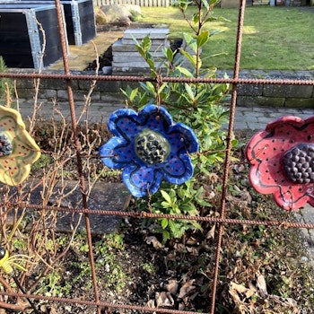 Blommor till armeringsnät