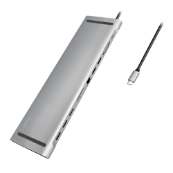Logilink USB 3.2 Gen 1 Docking Station, USB-C, 11-Port, PD, silver