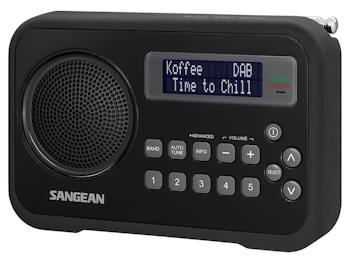 Sangean DAB Radio med oppladbart batteri