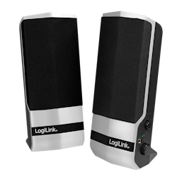 (ÅPNET ESKE) Logilink PC høyttalere USB strøm black/silver