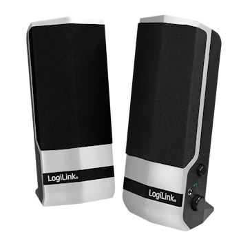 (ÅPNET ESKE) Logilink PC høyttalere USB strøm black/silver