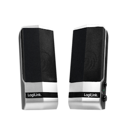 (ÅPNET ESKE) Logilink PC høyttalere USB strøm black/silver