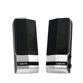 (ÅPNET ESKE) Logilink PC høyttalere USB strøm black/silver