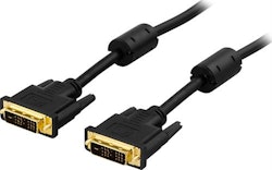 DVI-D Kabel 2m sort single link