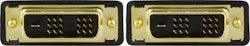 DVI-D Kabel 2m sort single link