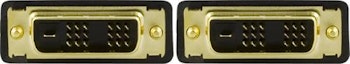 DVI-D Kabel 2m sort single link