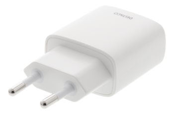 Vegglader 1x USB-A, 2.4A, 100V / 240V Hvit