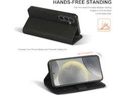 Lommebokdeksel Galaxy S25+ | PU | Sort
