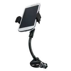 Smarttelefonbilholder og lader, 2 USB-A, 15,5W*