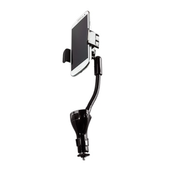 Smarttelefonbilholder og lader, 2 USB-A, 15,5W*