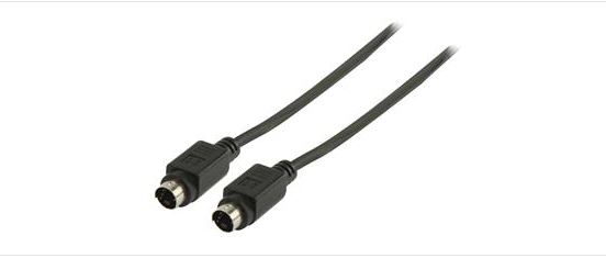 S-Video ( SVHS) Cable 5.00m sort