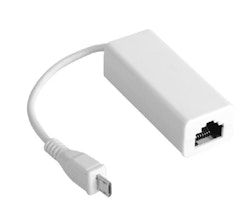 MicroConnect MicroUSB to Ethernet, White
