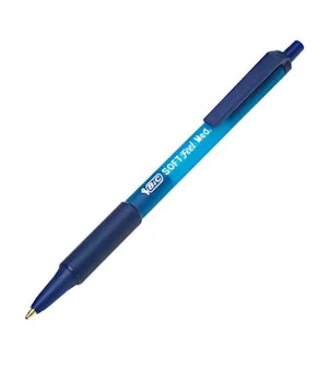 Kulepenn BIC Softfeel Clic Grip M blå