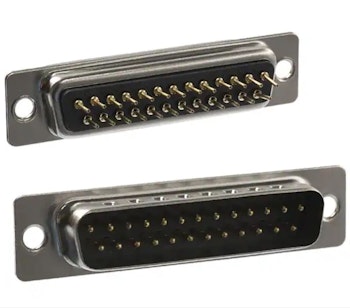 CONN D-SUB PLUG 25P PNL MNT for lodding