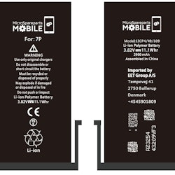 CoreParts Battery for iPhone 7 Plus 11.02Wh Li-ion 3.8V 2900mAh for iPhone 7 plus, A1661, A1784, A1785, A1786