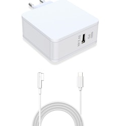 CoreParts Power Adapter for MacBook 90W 18.5V 4.8A Plug: Magsafe with USB output